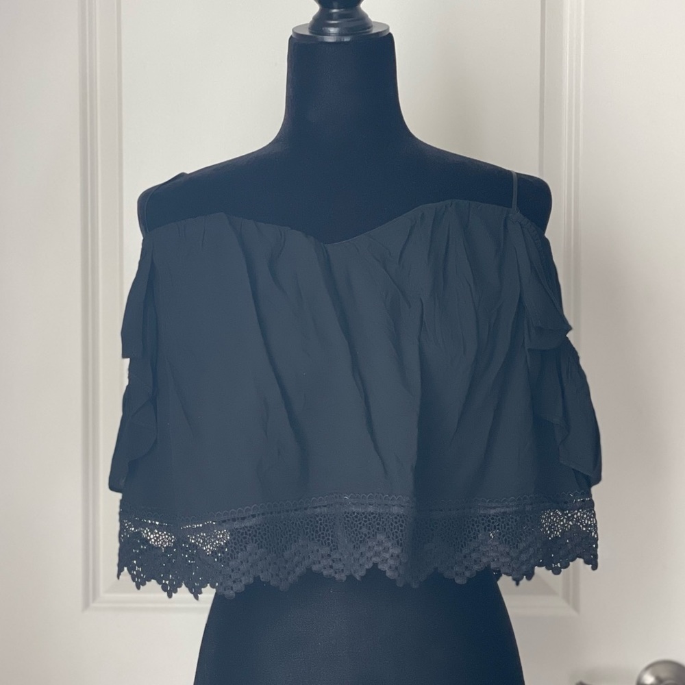 Black halter top